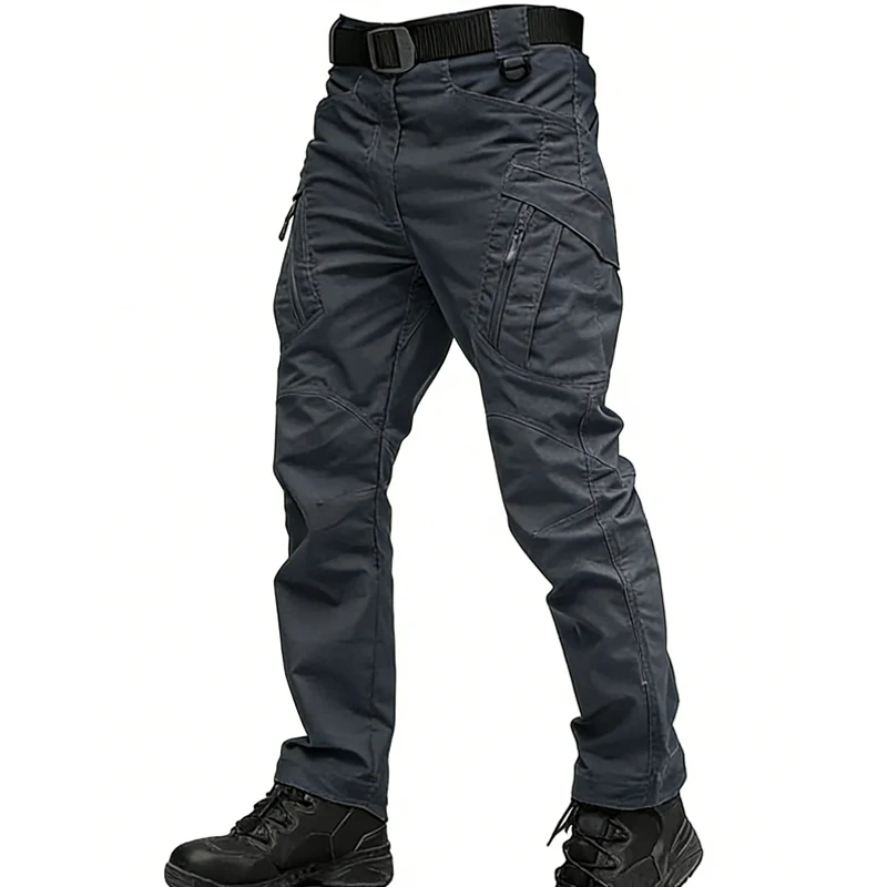 Mens Spring Autumn Pants Hiking Camping Climbing Army Combat Running Cargo Military Tactical Casual Trousers Softshell Elastic