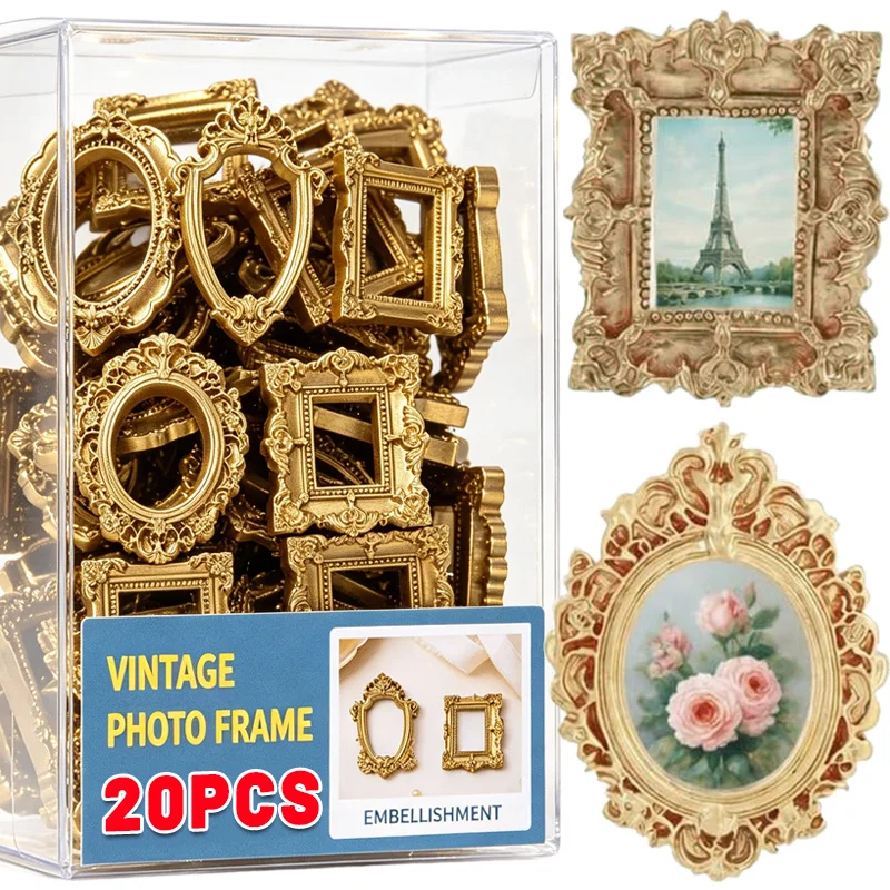 Mini Resin Picture Frames Oval Rectangle Jewelry Display Photo Frame Tabletop Wall Decor DIY Craft Wedding Christmas Ornaments