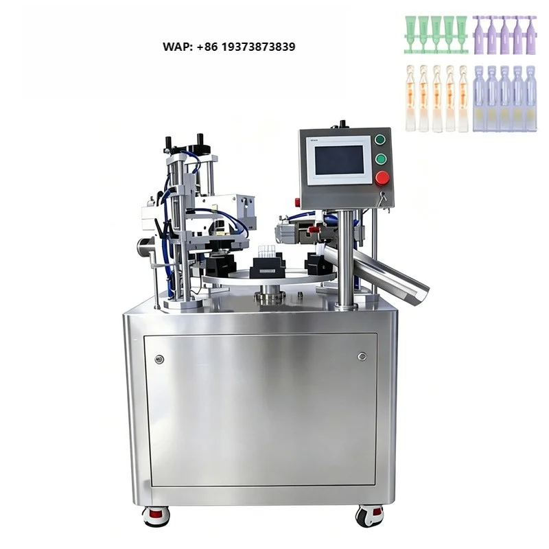High Precision Semi-automatic Multiple Linked Tube Filling Sealing Machine for Filling Cosmetics Liquid Cream