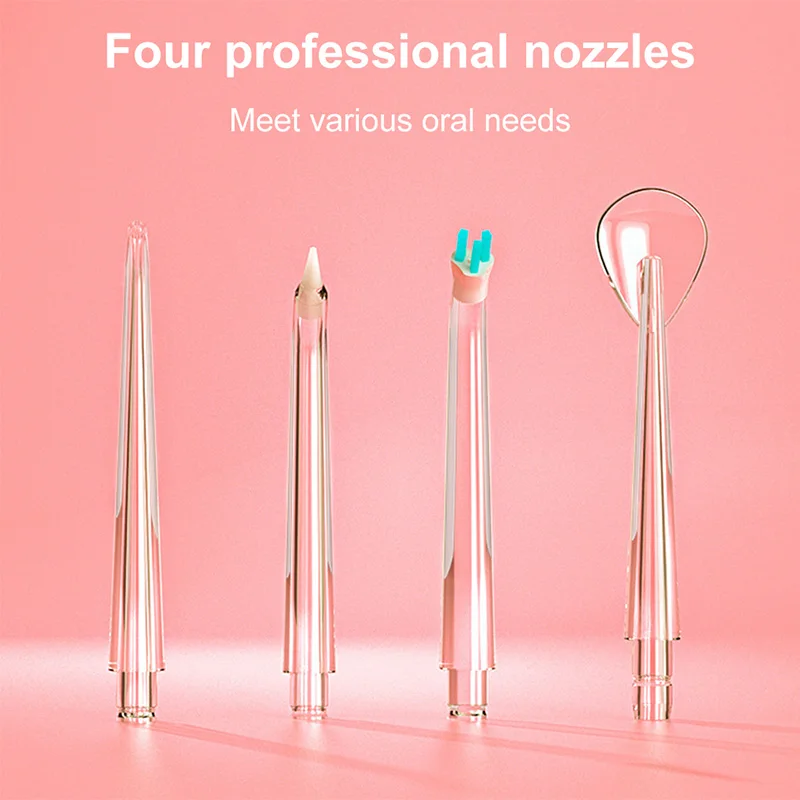 Rechargeable Oral Irrigator High Frequency Pulse Water Jet Nozzles Washing Electric Portable