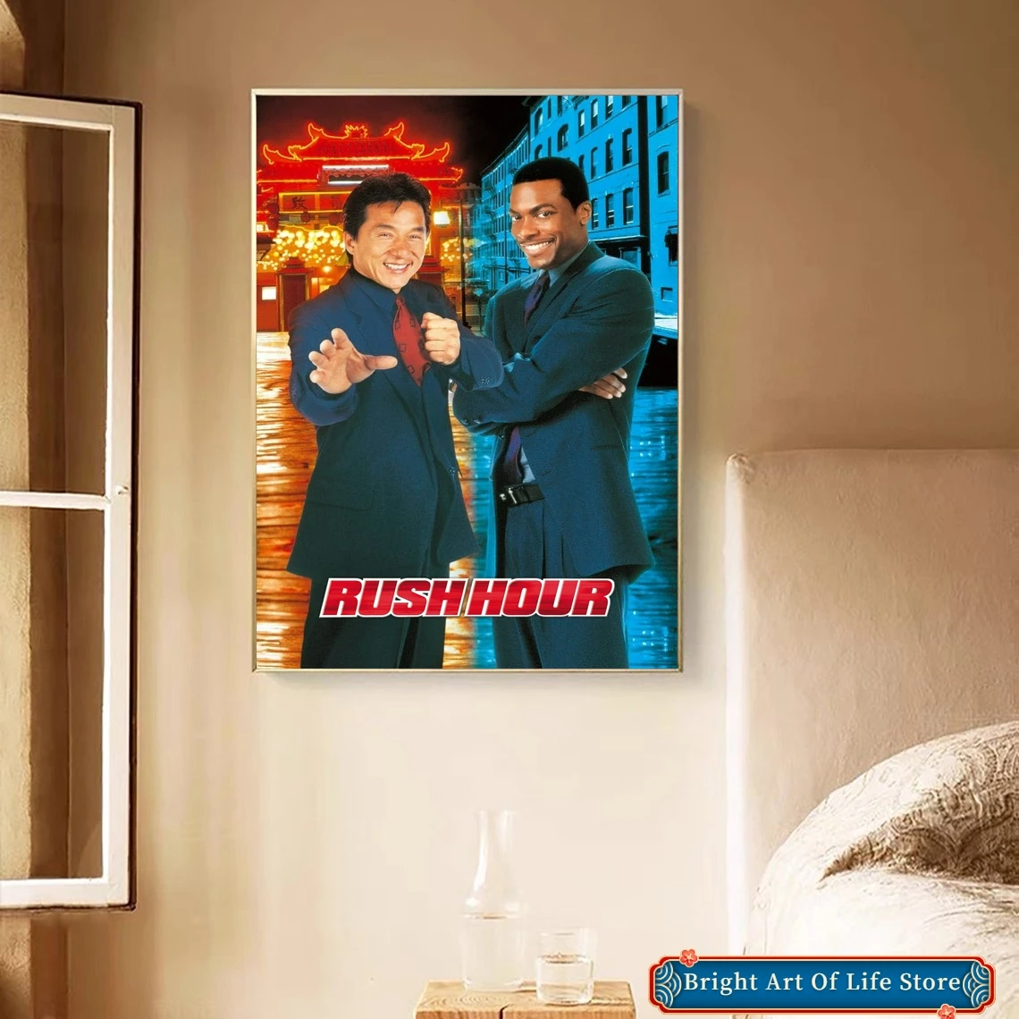 Rush Hour (1998) Classic Movie Poster Art Cover Star Photo Print Apartment Home Decor Wall Painting (No Frame)