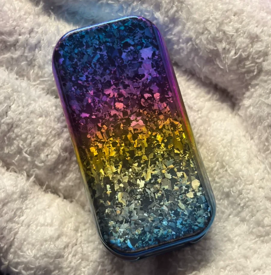 Used EDC Kais POPO Sugar Ice Crystal Titanium Rainbow Stress Relief Toy Pocket Toy Fidget Slider Decompression Toy For Adult
