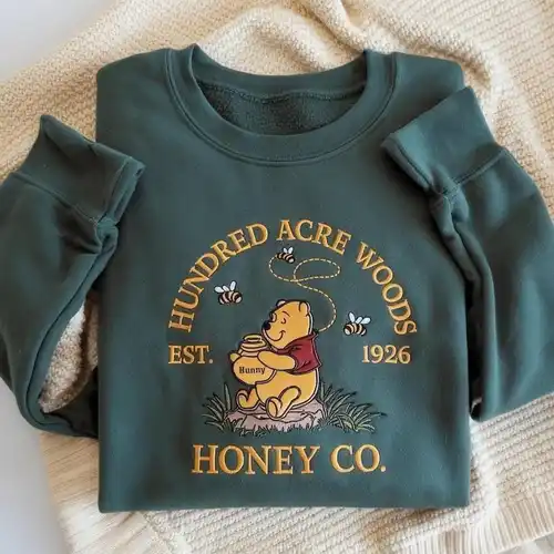 Imagen 2 del producto Sudadera Winnie The Pooh de alta calidad, 100 algodón, manga larga, cuello redondo, estilo suelto de gran tamaño para ropa informal