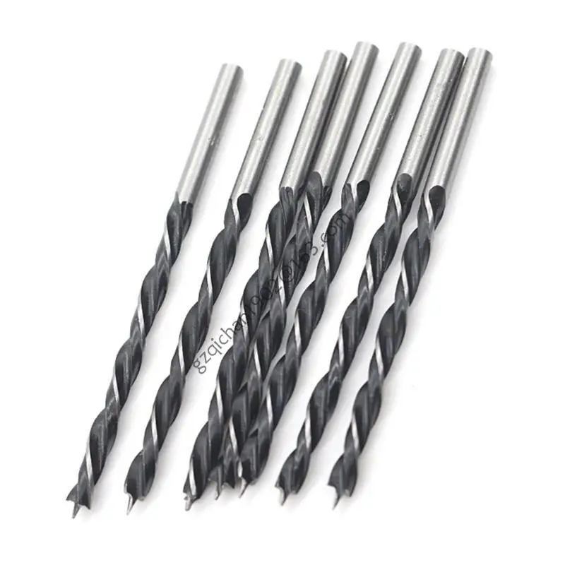 

X7AB 10Pcs Twist Drill Bits 3mm Straight Shank Carbon Steel Drilling Tool Woodworking