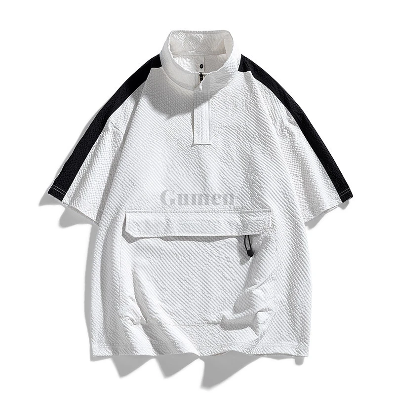 الرجال الحيوانات الأليفة انيمال ملابس العمل حجم كبير M/L/XL/2XL/3XL/4XL/5XL/6XL/7XL/8XL في الهواء الطلق خفيفة الوزن التجفيف السريع تي شيرت الوقوف طوق #5