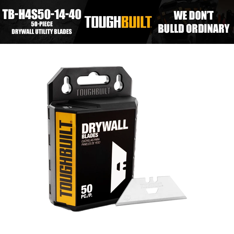 ToughBuilt TB-H4S50-14-40 lames utilitaires pour cloisons sèches 50 pièces accessoires pour outils électriques