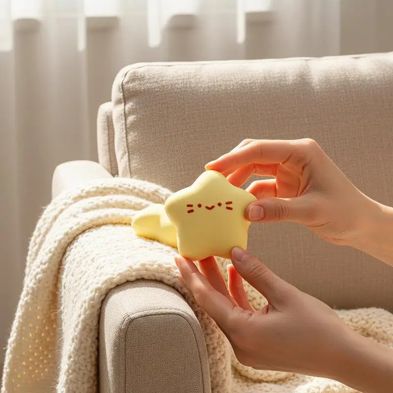 Milky Scent Cute Star Squeeze Toy Slow Rising Soft  Stress Relief Toy for Holiday Gift Classroom Rewards