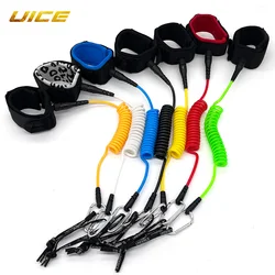 UICE 5FT 5MM SUP Board Hand Rope Surf Leash Surfboard Leash TPU Stainless Swivels Inflatable Paddle Board Longboard