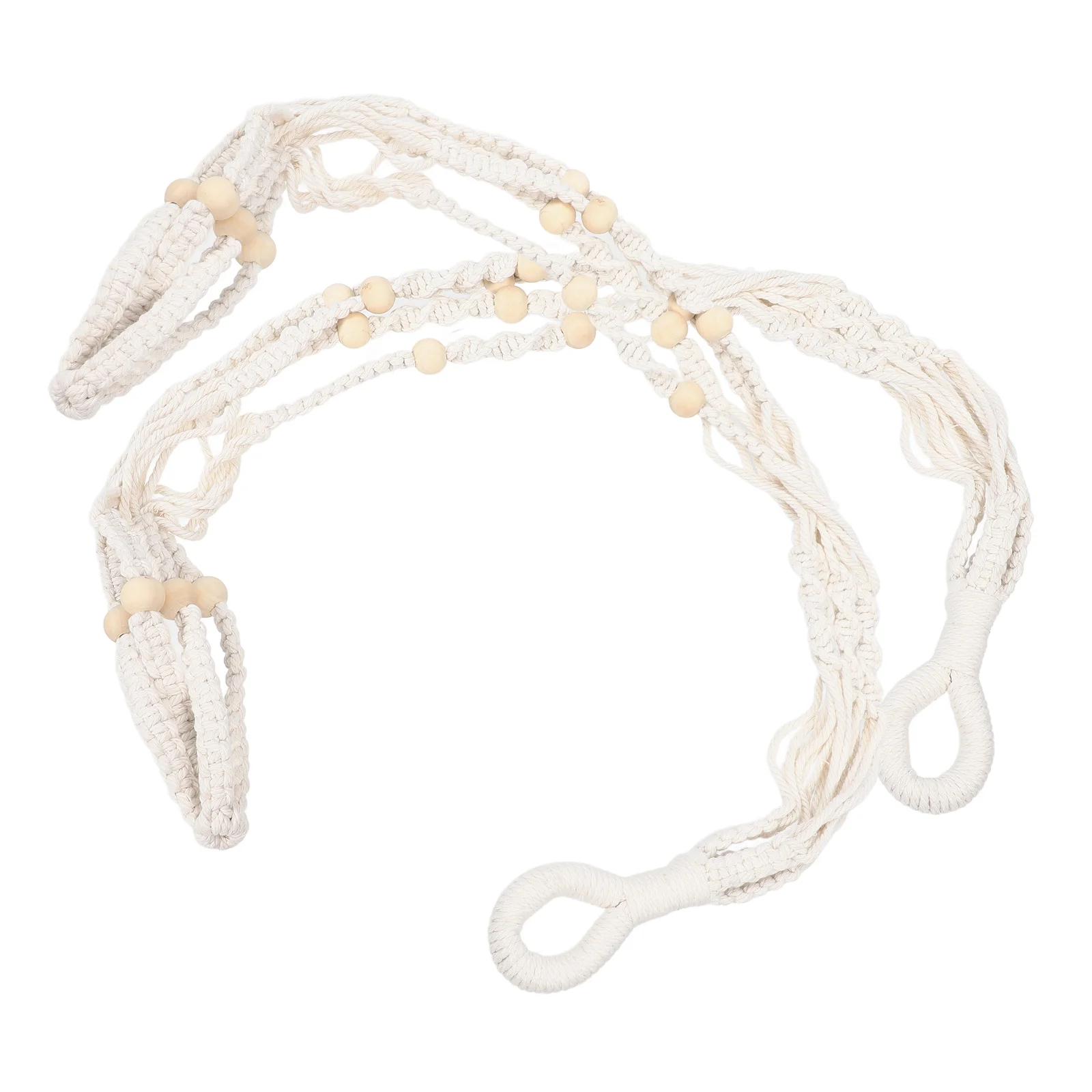 

2pcs Hanging Flower Pot Net Bag Plants Decor Indoor Ceiling Rustic Woven Planter Cotton Rope Washable Durable SpaceSaving Plant