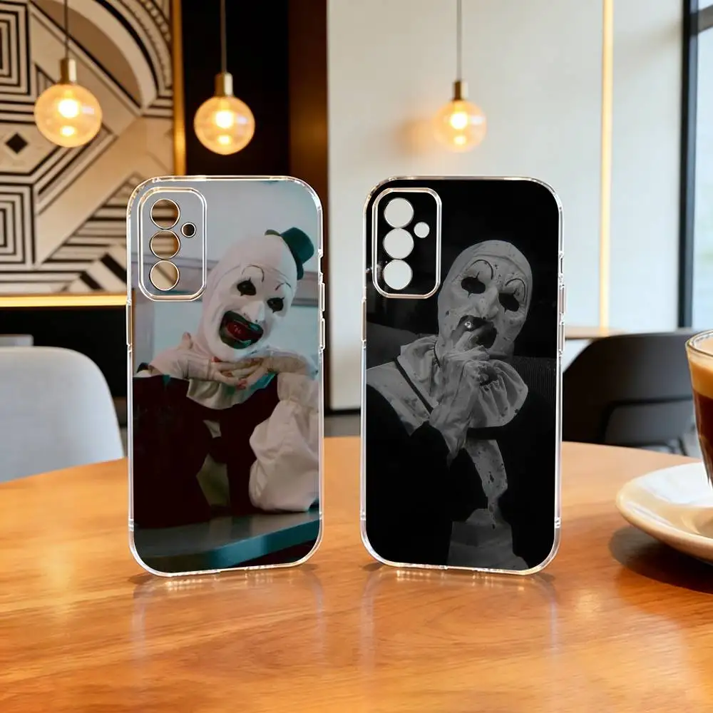 Coque de téléphone Art the Clown horror Terrifer, en Silicone Transparent et souple, pour SamsungA10,12,20,21S,30,31,40,50,51,52,70,71