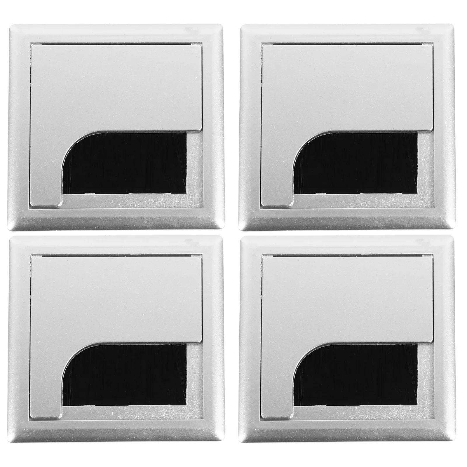 

4Pcs Rectangular Cable Organizer Box Efficient Wire Storage Data Line Management for Home Office Power Plug Holder