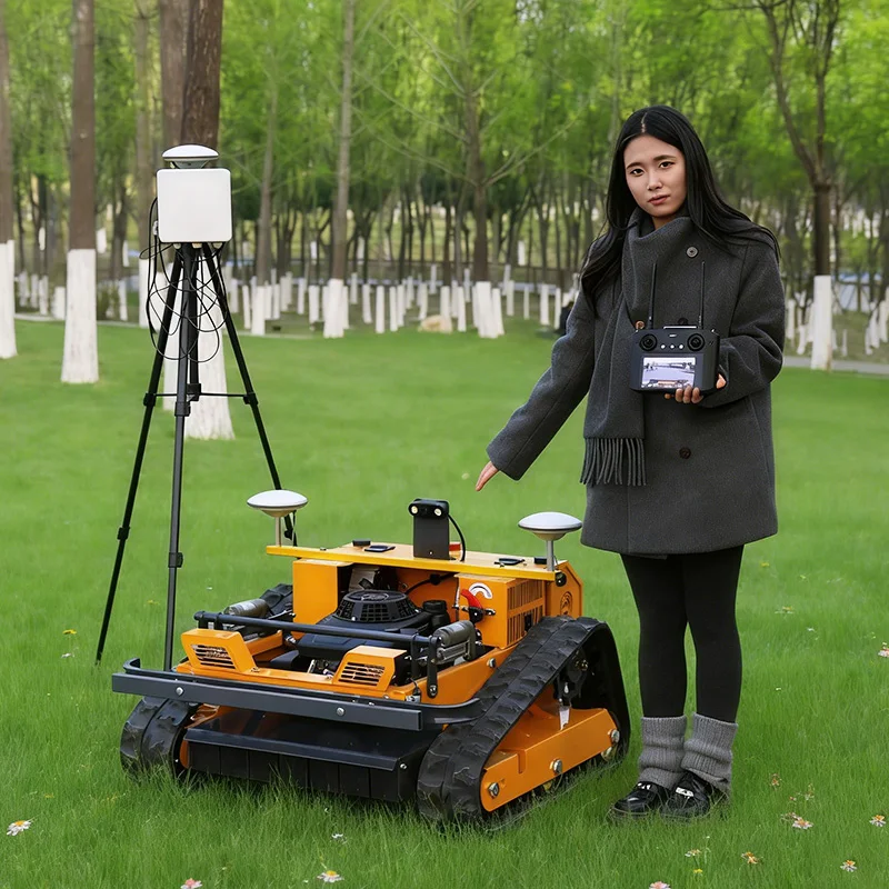 

Customized Smart obstacle-avoiding lawn mower robot, equipped with radar navigation, automatically circumvents obstacles
