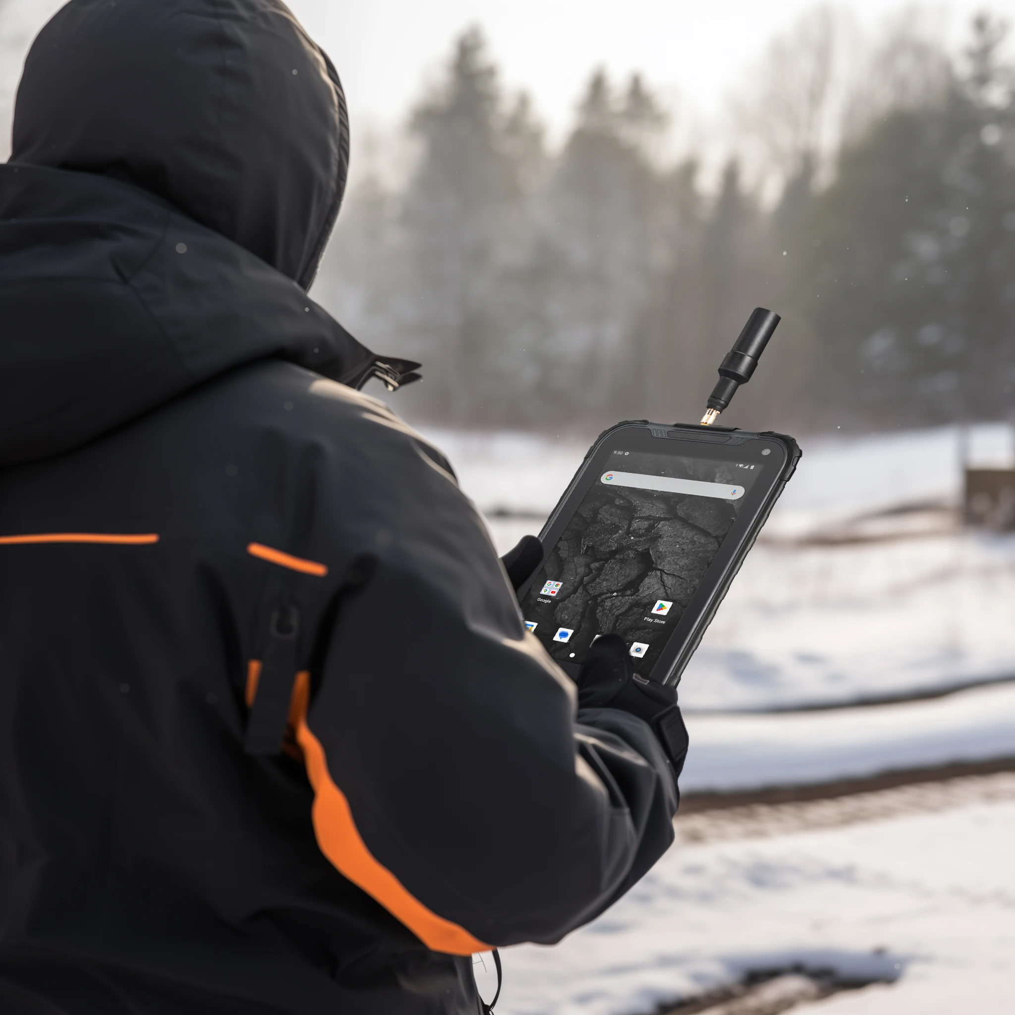 RDC80 Latest 8'' 1920 X 1200 FHD 8MP Front 16MP Rear Android 13 GIS Rugged Tablet RTK