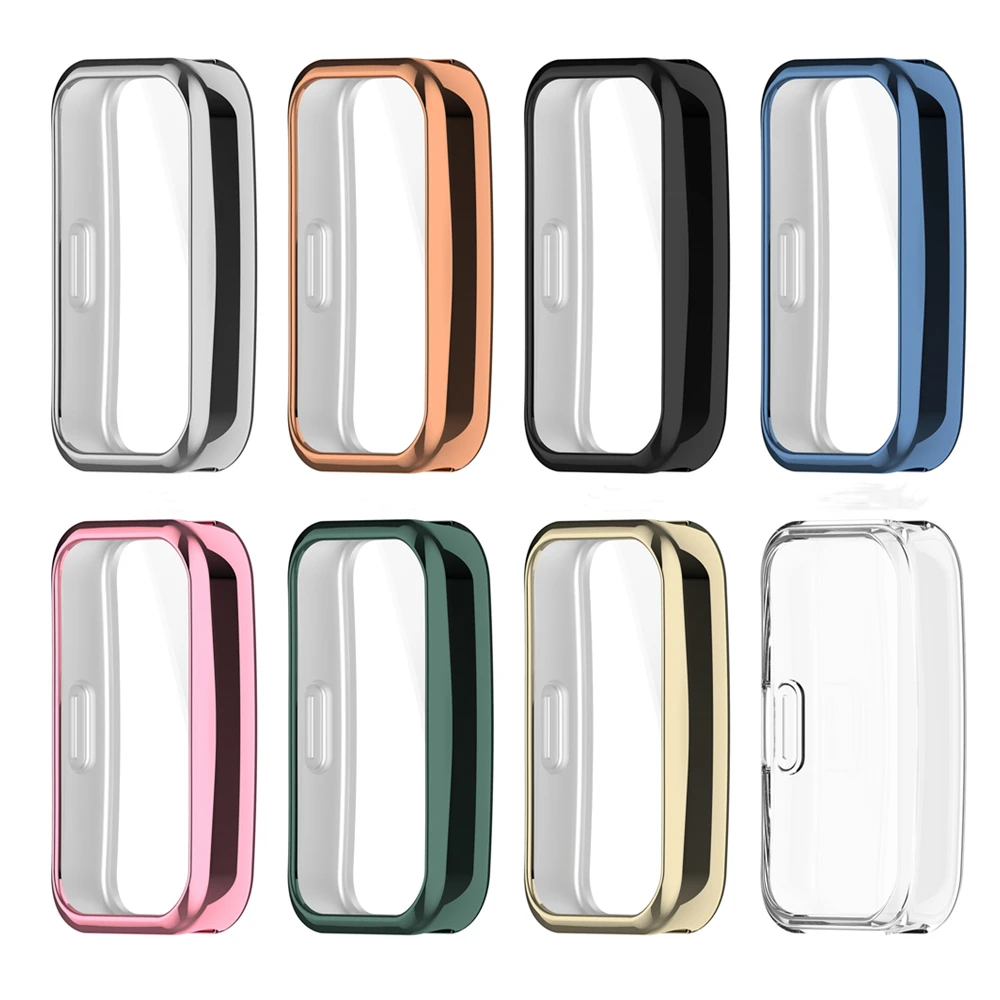 Чехол для смарт-часов Huawei Band 8, мягкий силиконовый чехол из ТПУ с покрытием и полным покрытием для Huawei Band8