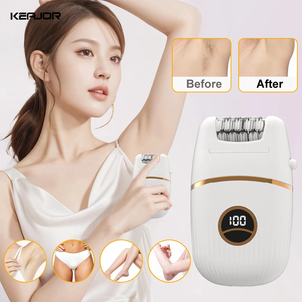 

Электрический эпилятор для удаления волос, USB перезаряжаемый женский эпилятор для женщин, тела, ног, бикини, подмышек, машина для удаления волос, портативный эпилятор