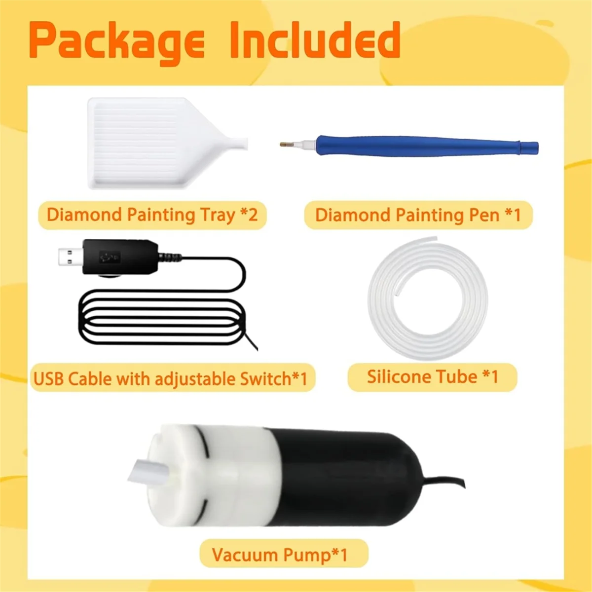 

AA98 Electric Vacuum Diamond Art Painting Pen with Adjustable Suction, Diamond Art Kits for Adults,