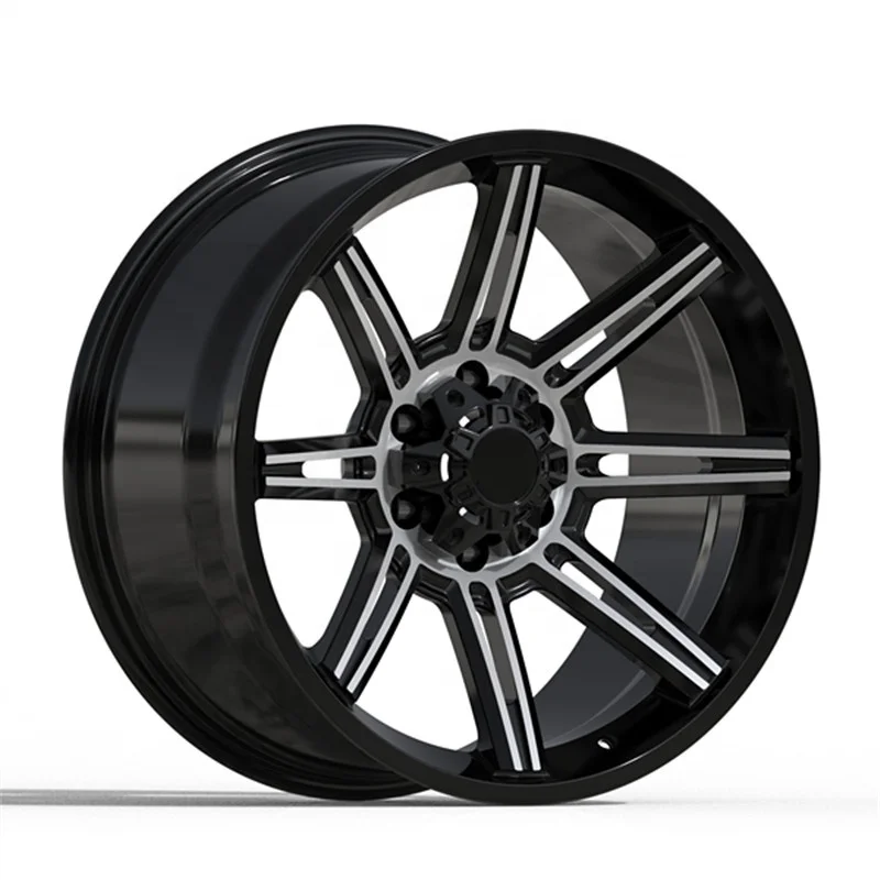 

Gloss Black Car Surface Monoblock Forged Aluminum Alloy Offroad Car Suv Wheel Rim 6 Holes 20 Inch
