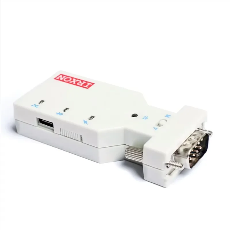 BT578 V3 Universal RS232 Serial to 4.2 BLE Adapter Type-C Charger ABS Wireless DB9 Male Female 35m