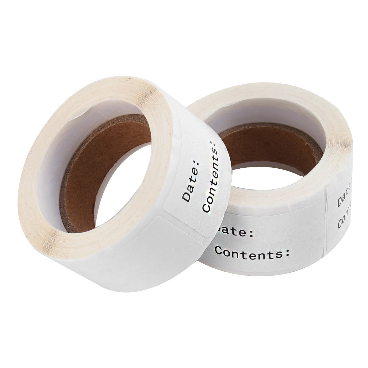 

2 Rolls Food Label English Record Date Stickers Natural Paper Easy Stick Classified Identification DIY Kitchen Food Date Sticker