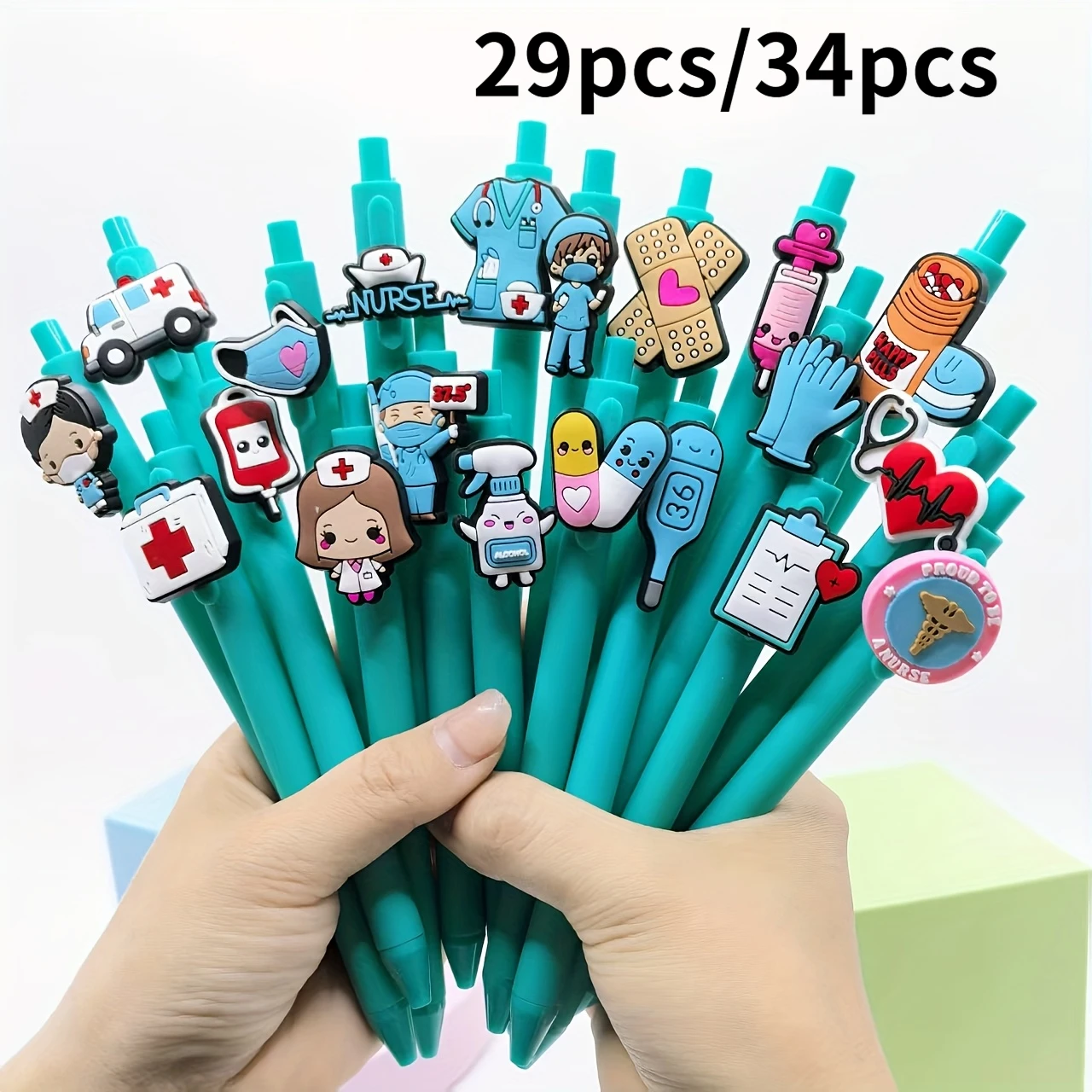 

29 шт./34 шт. шариковые ручки медицинской серии, специальные ручки для врачей и медсестер, канцелярские подарки ко Дню медсестер