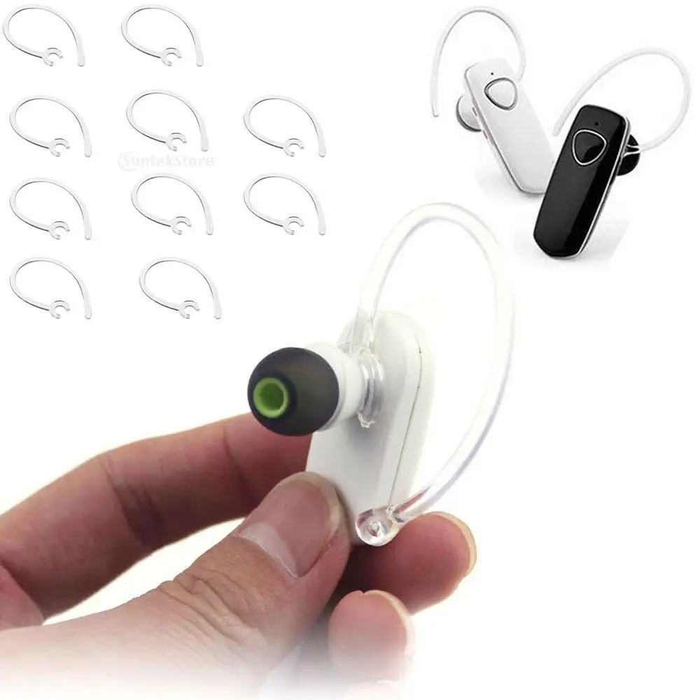 Wireless Bluetooth Ear Hook Plastic Loop Clip Rotatable Clamp Replacement Accessory for Bluetooth Sports Earphones