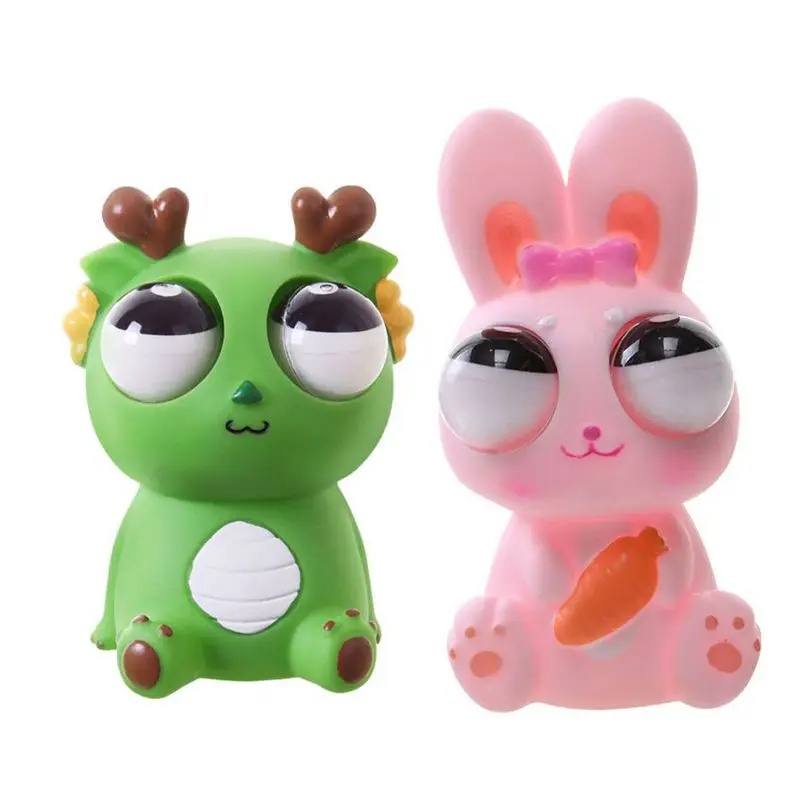 Kawaii Decompression Toy Infinity Stress Big Eye Animal Antistress Toys Anti-stress Soft Bunny Rabbit Best Present For Adult