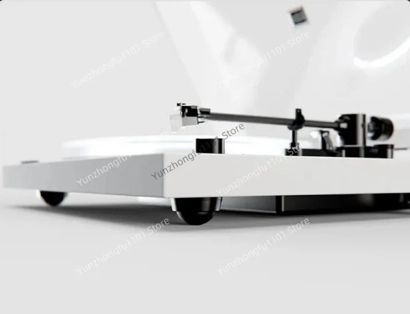For Home Audio LED Light Vinyl Record Turntable Belt Drive Player with Bluetooth Function Acrylic Platter