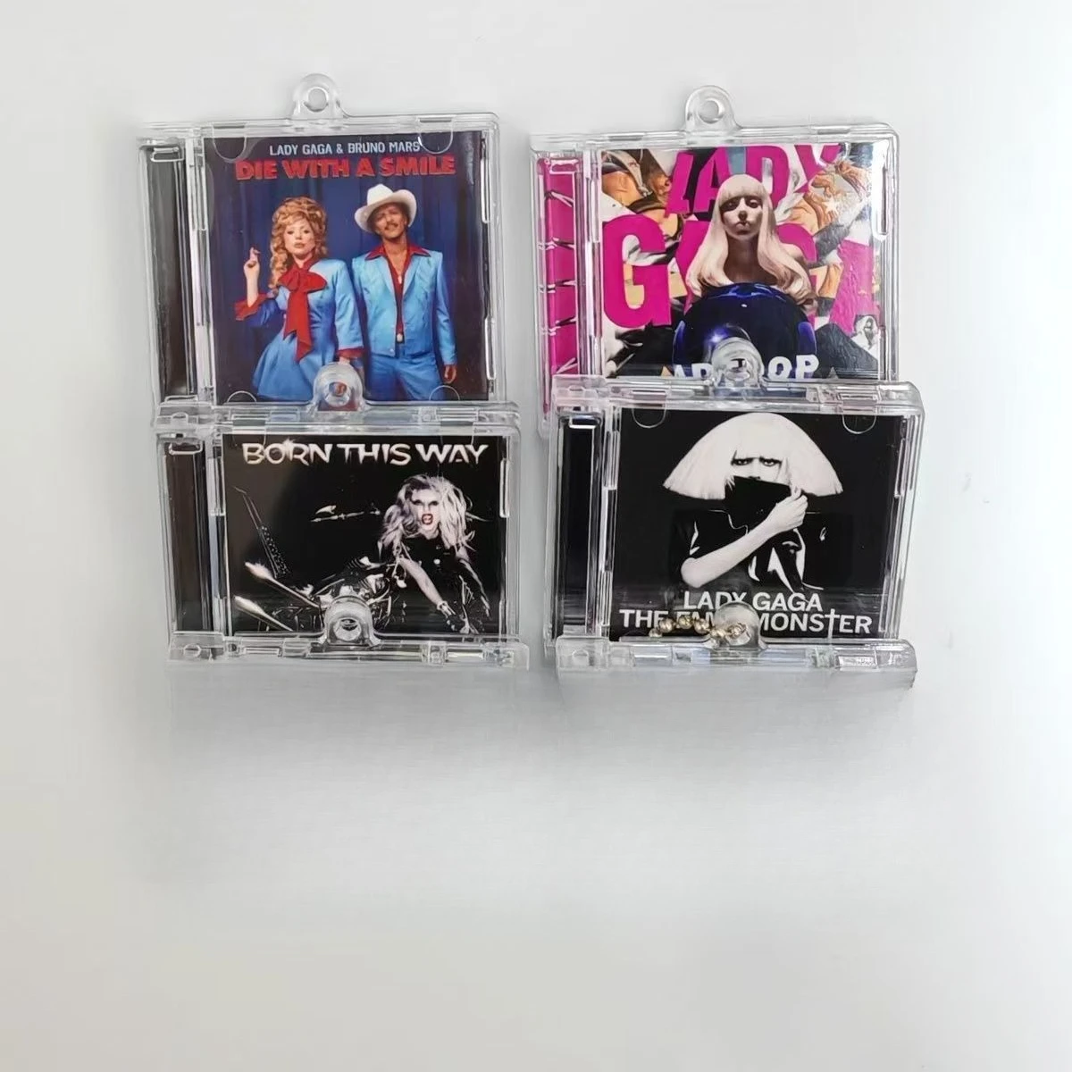 Lady Gaga Acrylic NFC Keychain, CD Album Fan Support Peripheral Pendant, Concert NFC Accessory