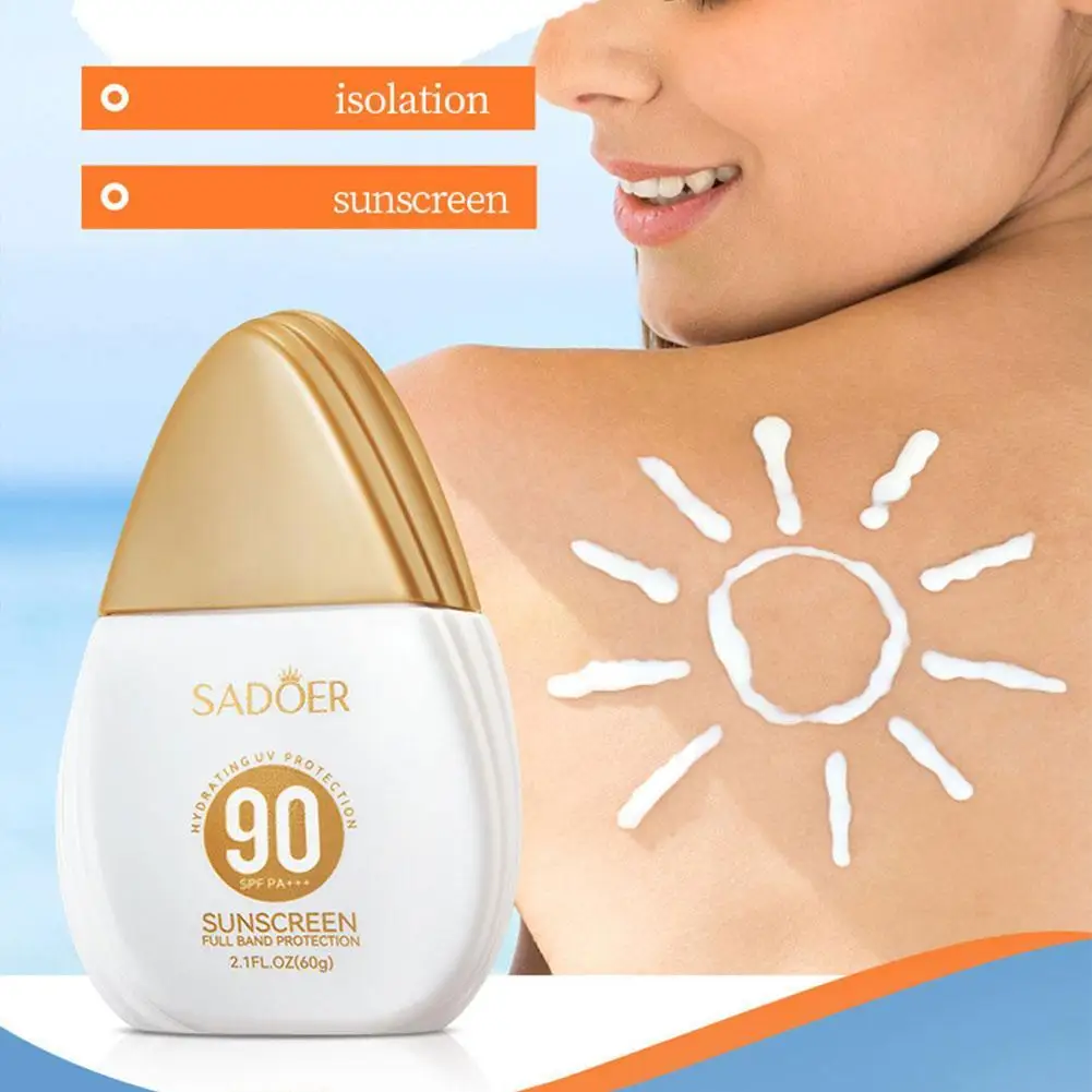 SPF90 PA+++ Sunscreen Cream Facial/body Sun Block Lotion Moisturizing UV Protection Sun Sunblock skin care for women