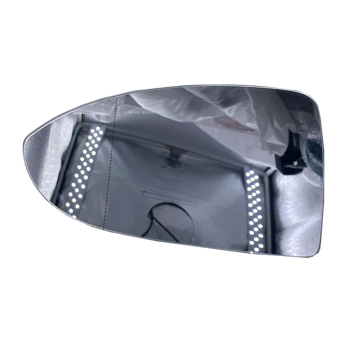 For VW Touran 5T R Line Golf Sportsvan 2016-2021 510857601 510857521 1x New Rearview Heated Mirror Housing Glass Frame Case