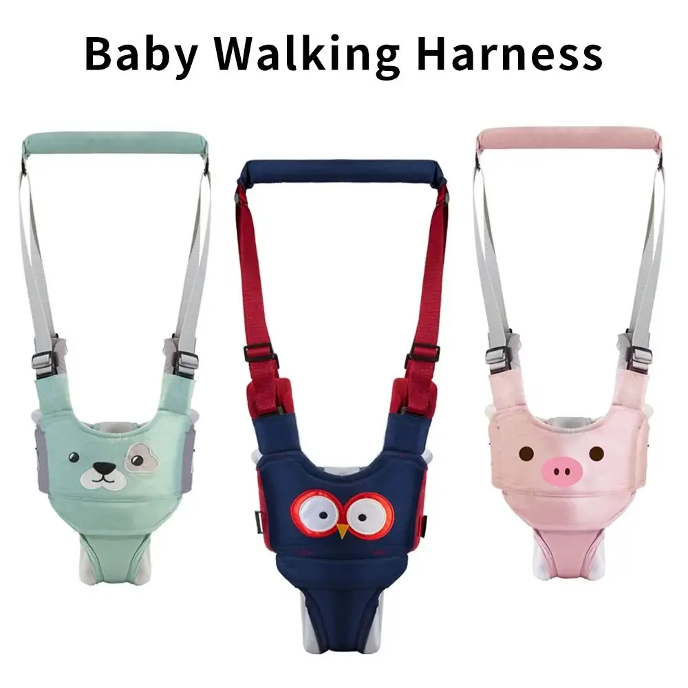 Safety Infant Walker Harness Breathable Adjustable Learning Walk Support Assist Trainer Non-slip Handheld Toddler Assistant Belt