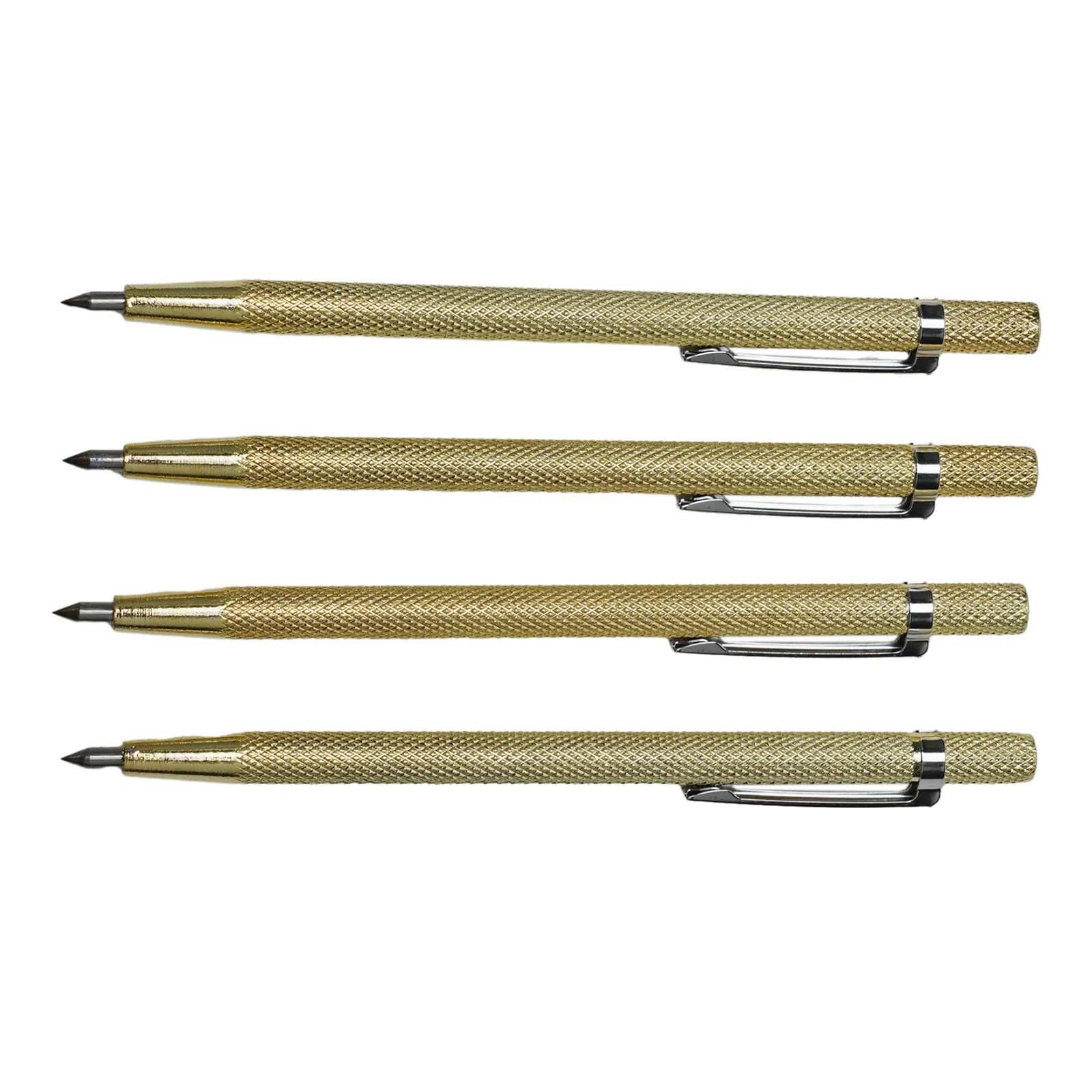 Tool Cutting Pen Diamond 4Pcs Gold Machine Lettering Pen Metal Scriber Carbide Tile Cutting Exquisite Practical