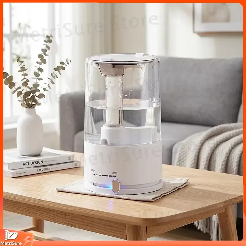 Large Capacity Ultrasonic Humidifier 5L Portable Desktop Air Humidifier for Large Rooms Quiet Cool Mist Humidifier for