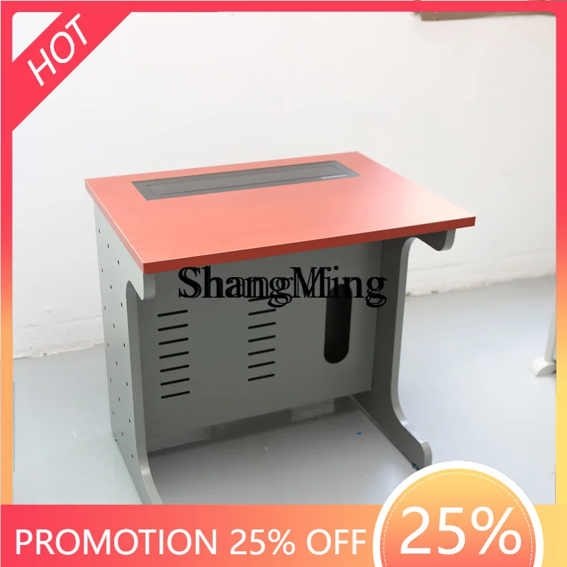 

SM new single multimedia classroom flipped school microcomputer double single computer table Internet cafe table