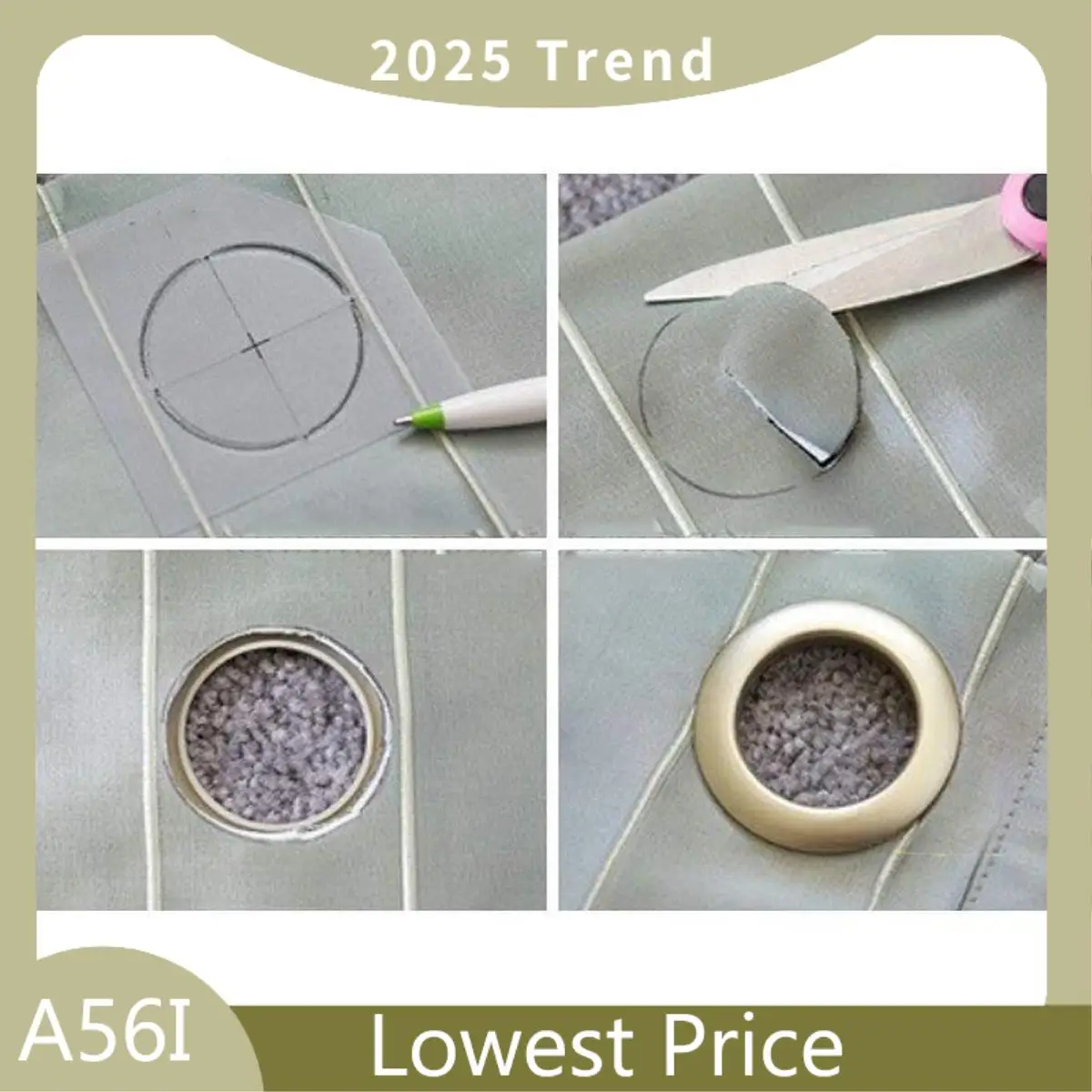 

ABDD 100Pcs Curtain Grommet, Inner Diameter 43Mm Curtain Eyelet Rings Low Noise Roman Ring - 50Pcs Coffee & 50Pcs Silver