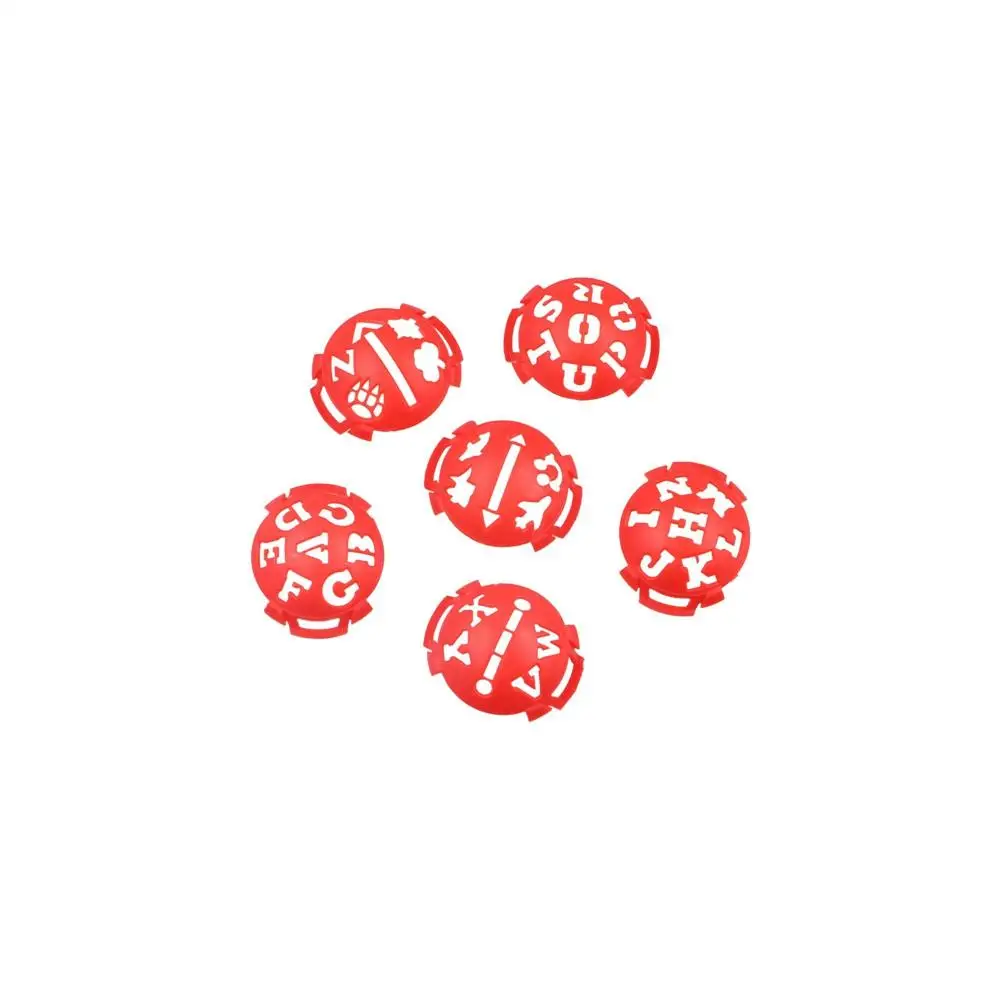 

6 in 1 Golf Line Drawer Alignment Marks Template Drawing Golf Balls Scriber Manual Tool Reusable Golfs Balls Line Marker
