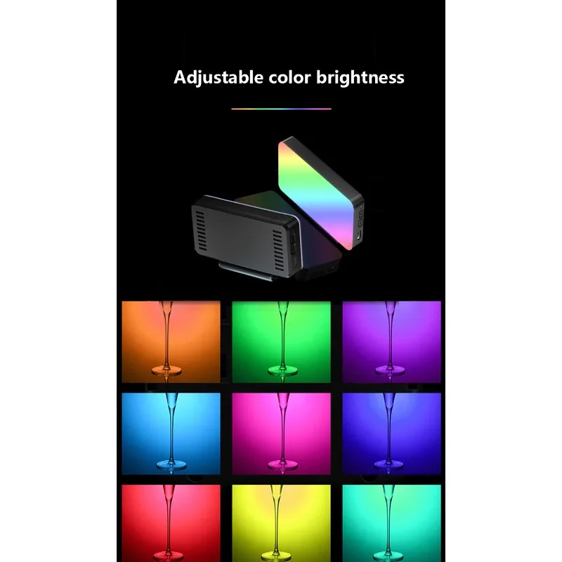 Lampu LED isi ulang khusus untuk selfie, siaran langsung, dan cahaya ambient portabel