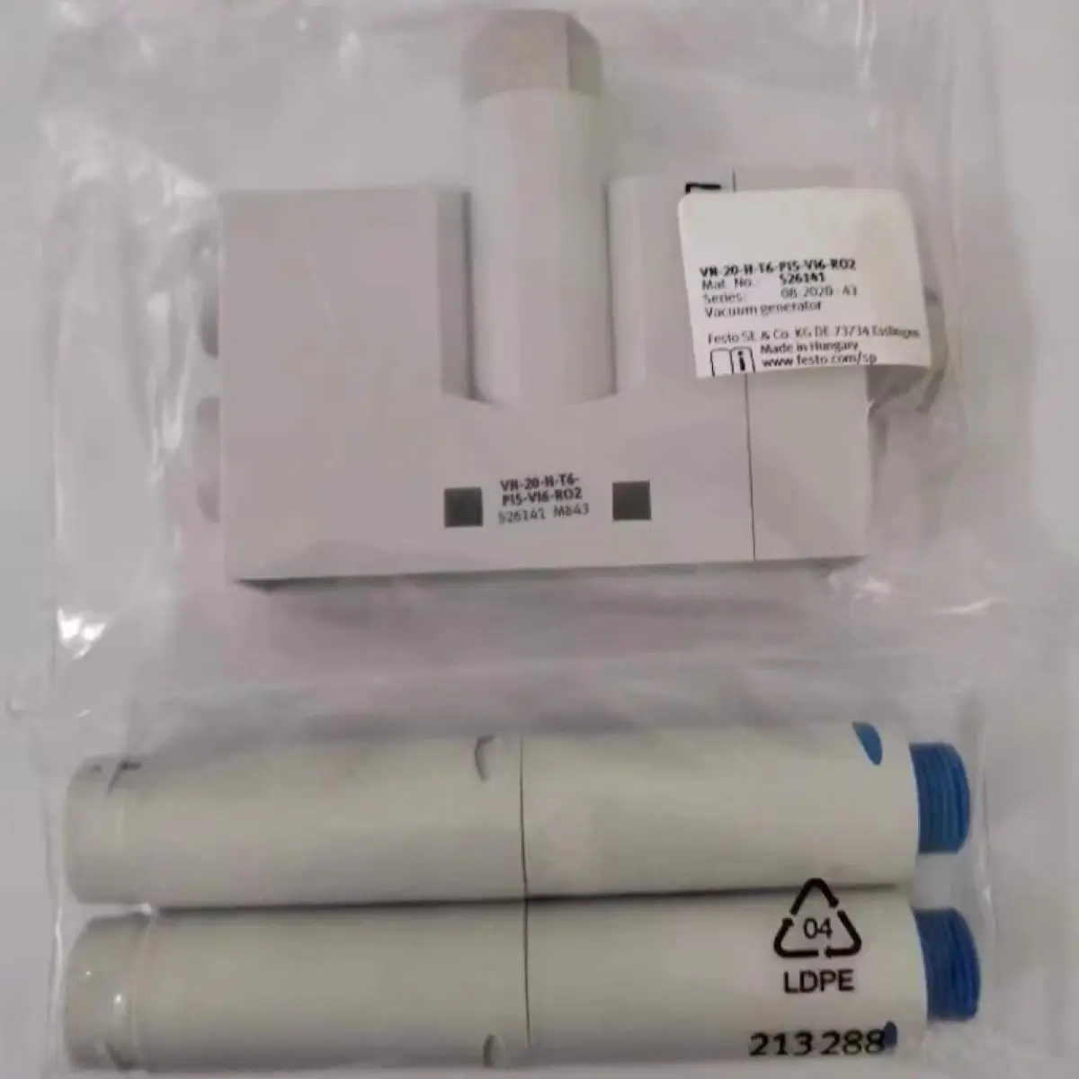 

VN-20-H-T6-PI5-VI6-RO2 526141 Vacuum Generator In Box