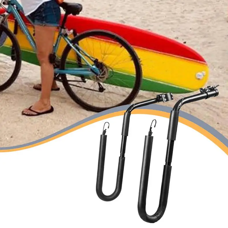 Bike Surfboard Rack Ebike Bicycle Surfboard Racks Easy Installation And Removal Safe Driving Surfboard Racks For Both Shortboard