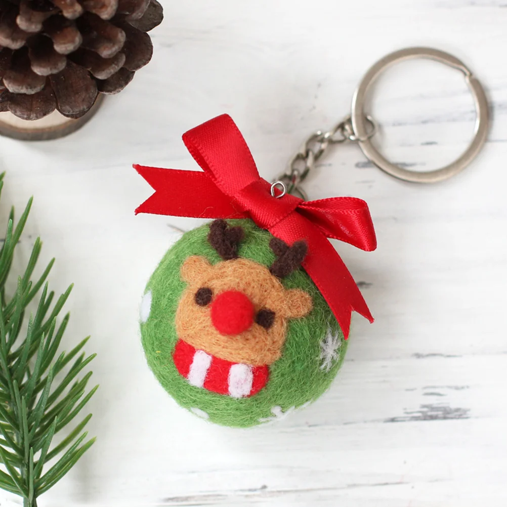 

Wool Felt Keychain Material Bag Charm Holder Pendant Backpack Ring Car 2025 Grad