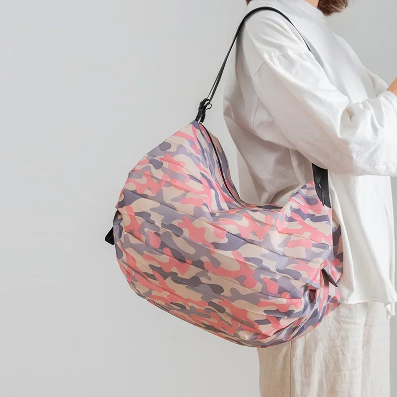 Women Shopper Bag Japanese Large Folding Tote Bag Travel Organizer Eco Shopping Bags Lady Market Bag Mujer Foldable Pouch Bolsos