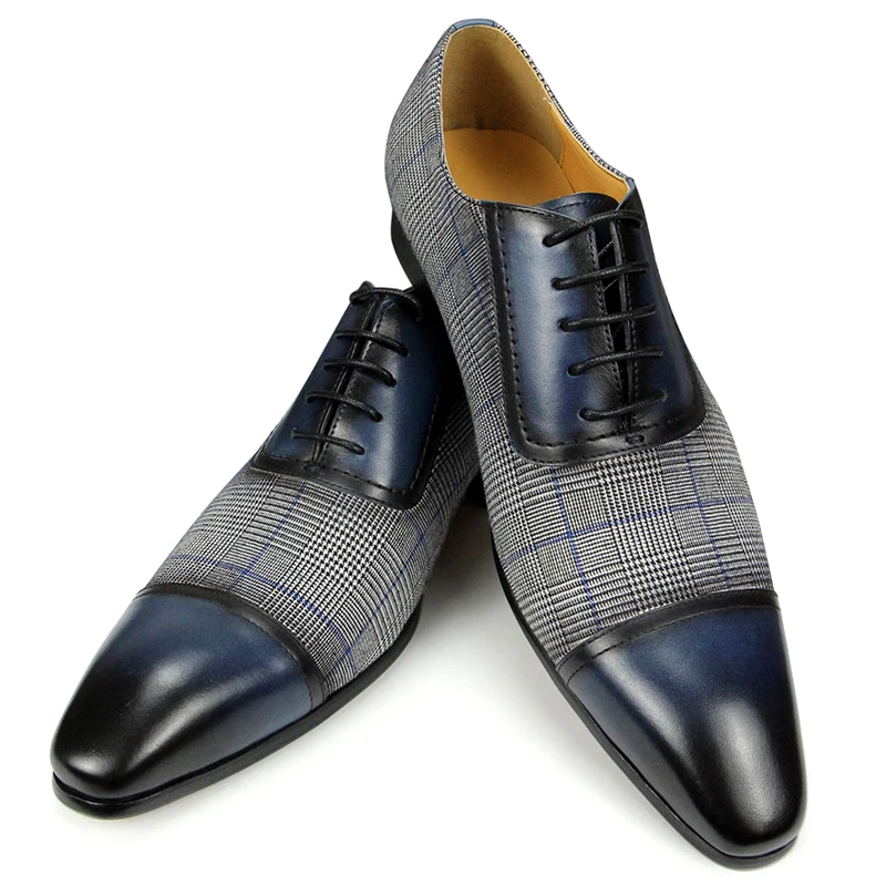 mens designer dress shoes wholesale Italian Style Men's Leather Loafers Pointed Toe Dress Shoes