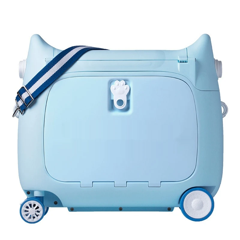 Multifunctional children's suitcase that can sit, ride, and convertible bed 20-inch boarding case children's suitcase