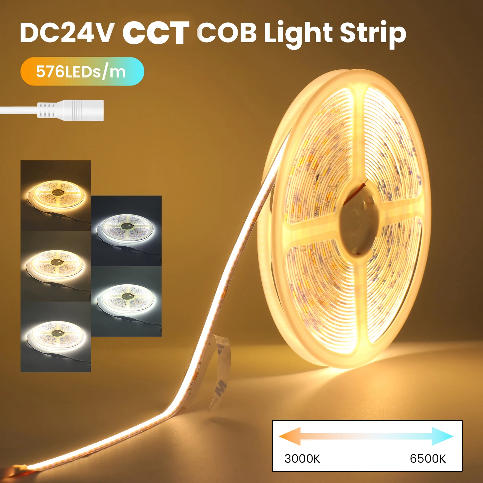 fita-led-cob-ultra-brilhante-24v-480leds-m-cct-2700k-6500k-regulavel-luz-branca-dupla-controle-por-controle-remoto-24g-e-app-bluetooth-conjunto-completo