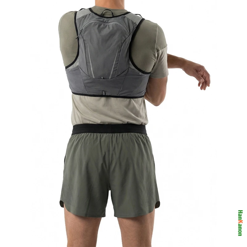 Men’s Laser-Cut 2-in-1 Running Shorts – High-Stretch Breathable Mesh with Artificial Perforations Outdoor Fitness & Gym Workouts