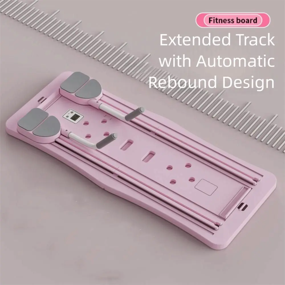 

Leg & Arm Toner Fitness Abdominal Exercise Board Foldable Adjustable Push-up Automatic Rebound Board with Tension Rope Portable