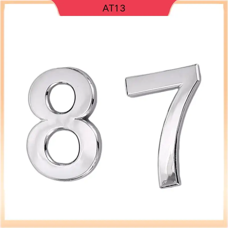 AT13 10 Pieces Self-Adhesive Door House Numbers Mailbox Numbers Street Address Numbers For Residence And Mailbox Signs, 0 To 9