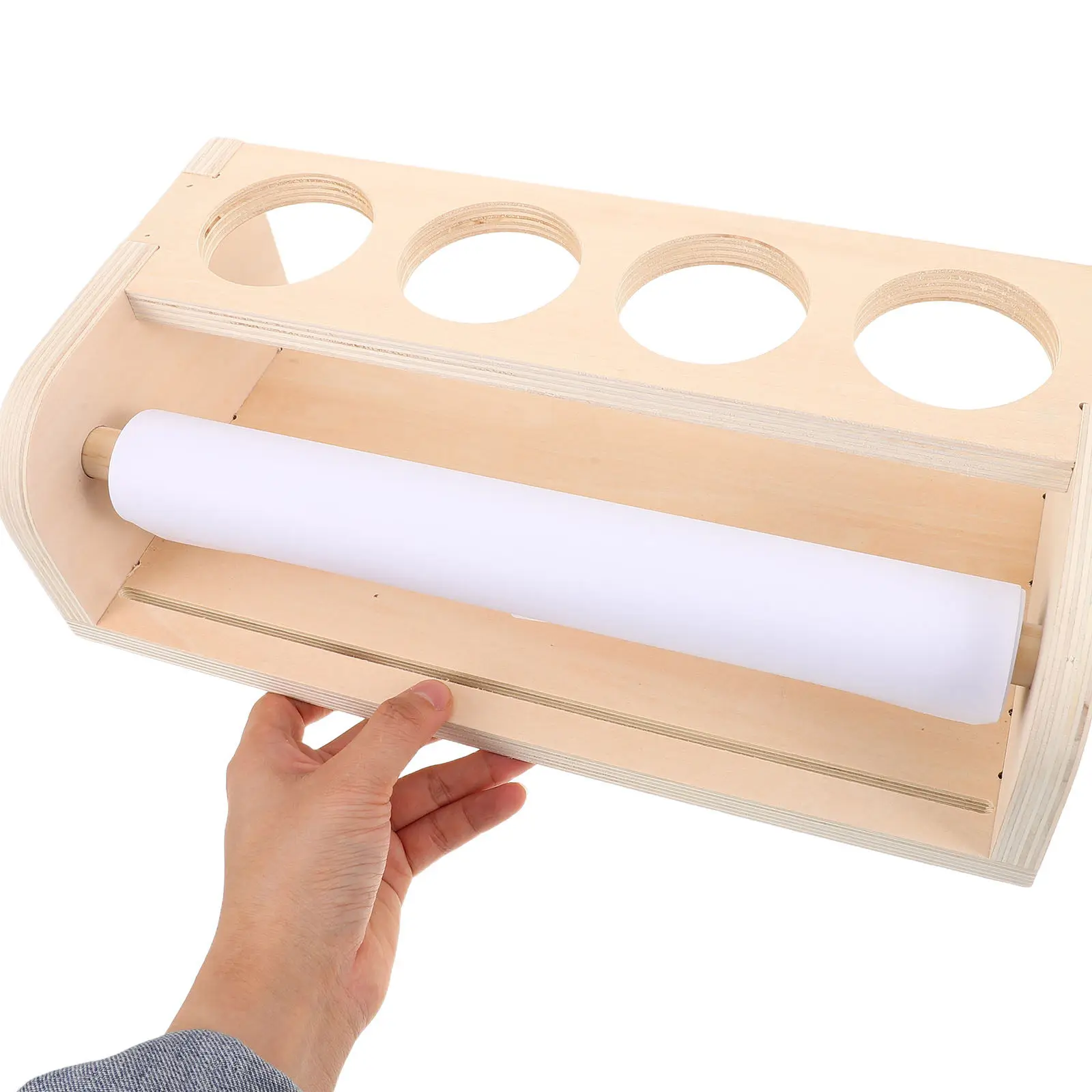 Wooden Tabletop Art Easel Paper Roll Holder 500x29cm Compact Stable Scroll Painting Stand 's Drawing Easel for Home