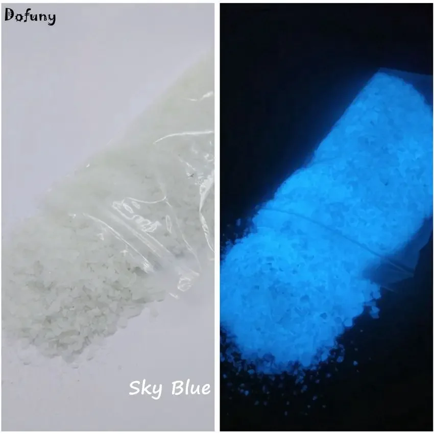 Bright Noctilucent Glow in the dark gravel Blue color Luminous Sand Gravel Tiny rock Dust Glow at Night for Glass Vial Bottle