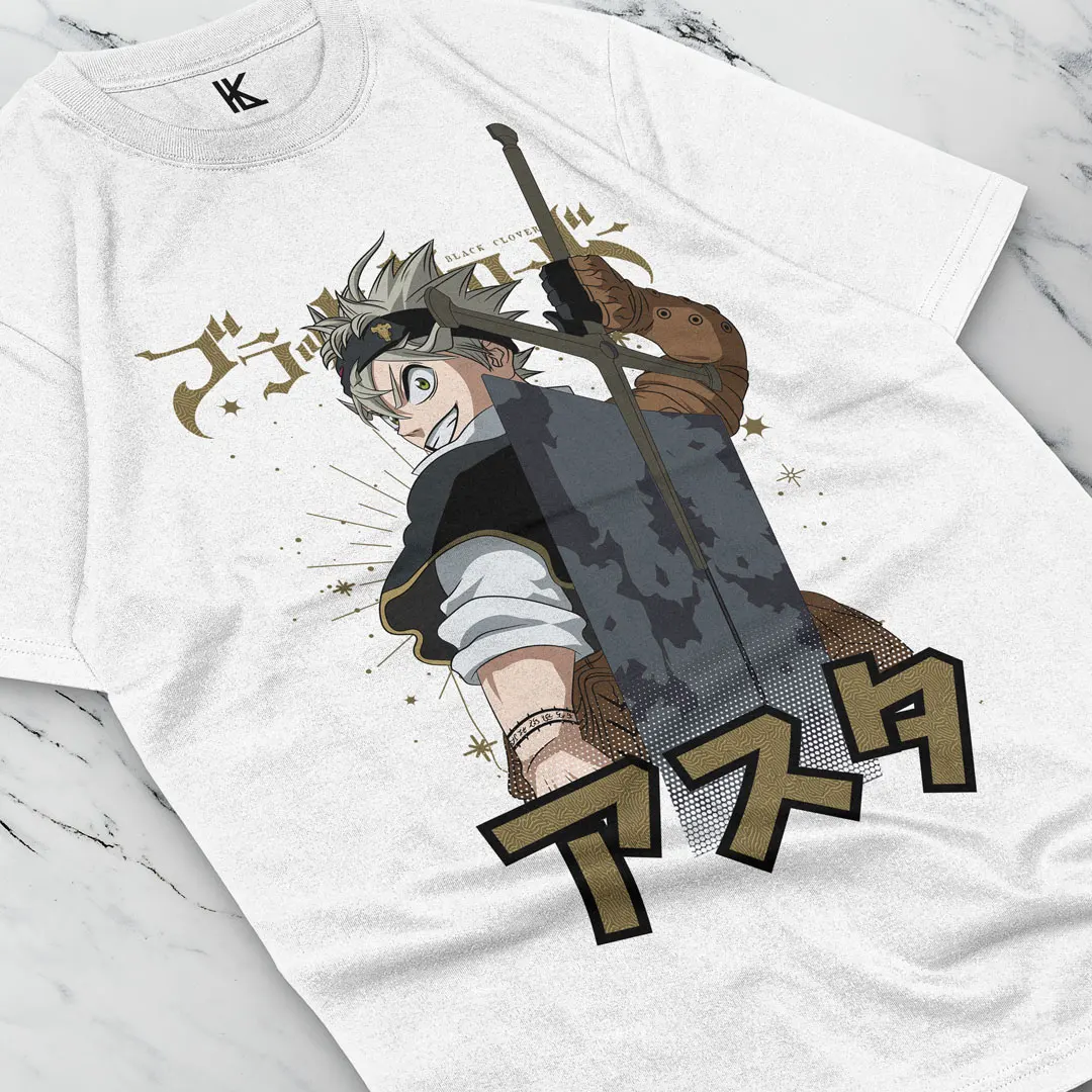 Black Clover Tshirt Asta Yami Sukehiro Yuno Tee Anime T-Shirt Luck Voltia Shirt